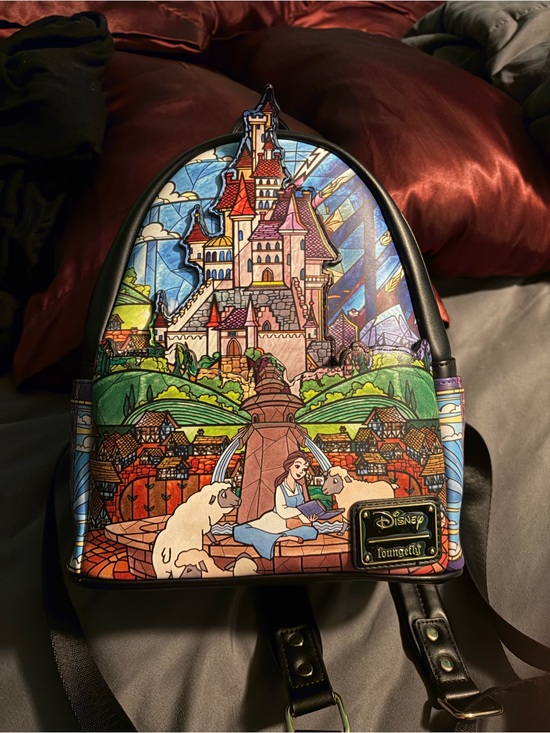 Loungefly Handbags - Disney Loungefly Beauty and the Beast Stained Glass Mini Backpack - Multicolor